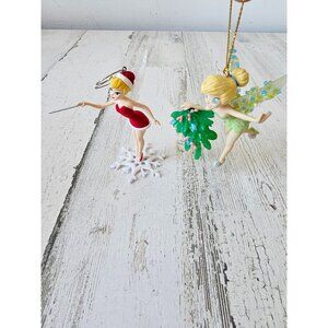 Tinkerbell Sprite snowflake tree mistletoe ornament Xmas tree